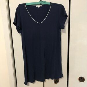 Tommy Hilfiger Ladies Dark Blue Night Shirt Size Large